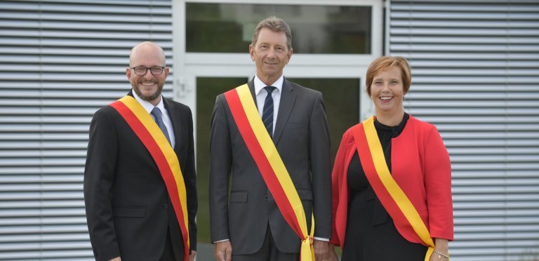 Trois personnes conseil administratif mairie de Bernex activités geneve culture et loisirs