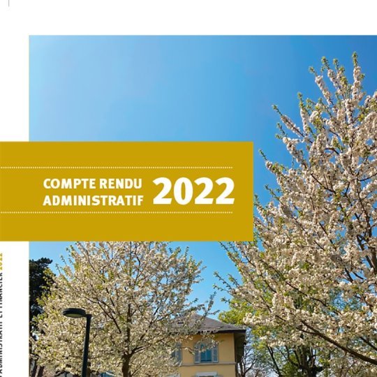 rapport administratif 2022 commune de Bernex commune genevoise